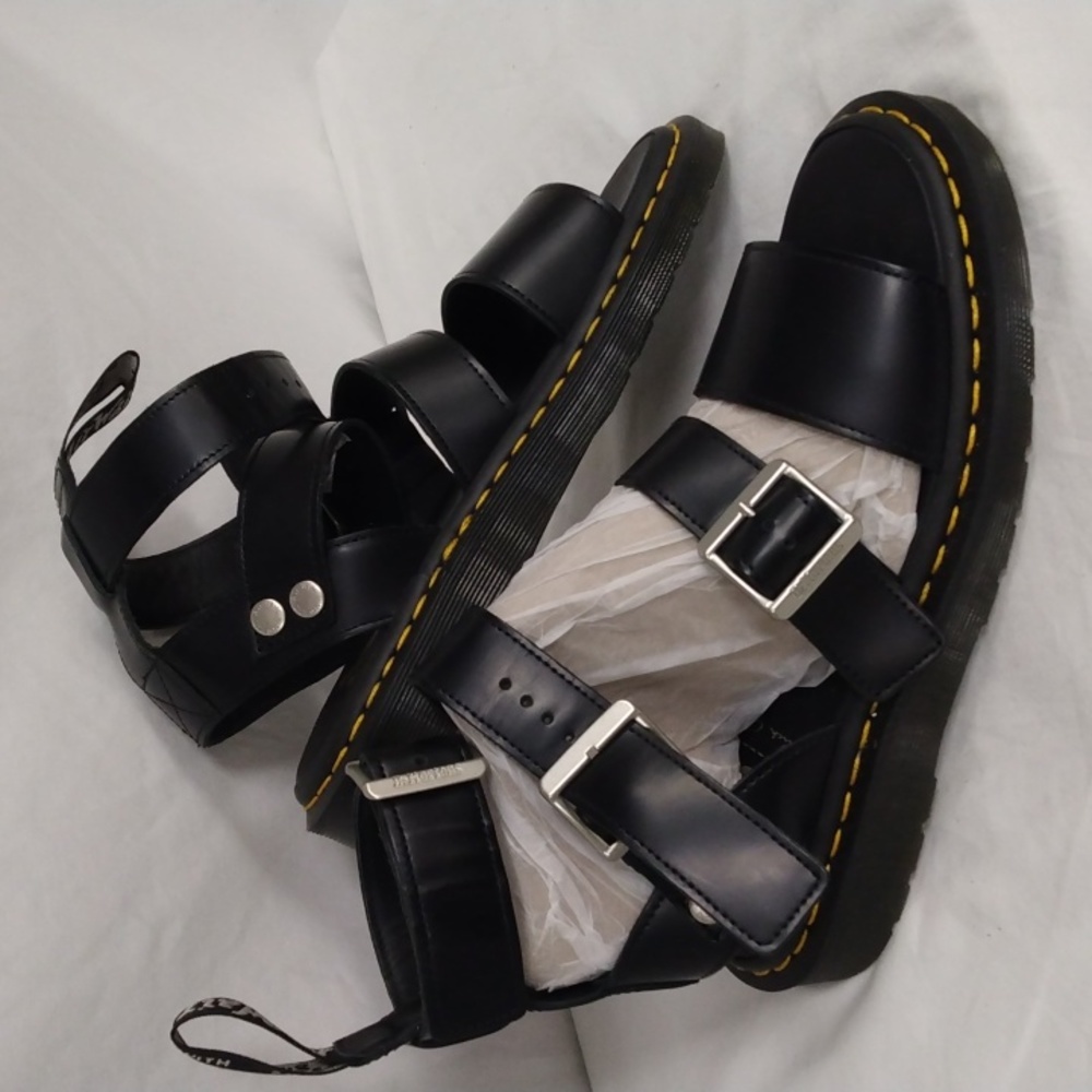Dr Martens X Rick Owens Gryphon Strap Airwair Black Sandals